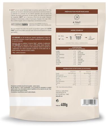 Nature Protein Pancakes - 400 g - 16 g of protein - 3 g of BCAAs per serving of 3 PANCAKES - LOW FAT - Buy Online on GoSupps.com