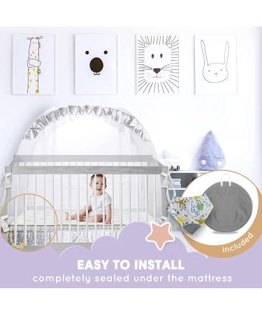 LA CHUPETA Crib Tent - Baby Safety Pop Up Canopy & Mosquito Net | Crib Cover to Prevent Climbing - Buy Online on GoSupps.com