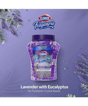 Clorox Fraganzia Lavender Eucalyptus Air Freshener Gel Beads 12oz - Car & Home Scented Air Care Crystals - Buy Online on GoSupps.com