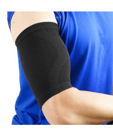 Luwint Compression Upper Arm Sleeve, Bicep Tendonitis Brace, 1 Pair Small