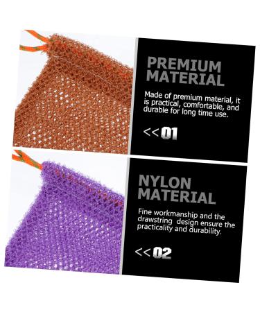 FRCOLOR 16 pcs Soap Bag Foaming Net - Dual Foam African Washcloth & Skin Scrubber for Face Cleansing & Soap Drying | Nylon Bath Towel & Shower Essential - Buy Online on GoSupps.com