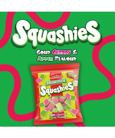 Swizzels Squashies Sweets - Sour Apple and Cherry Flavour- Single Pack 140g - Buy Online on GoSupps.com