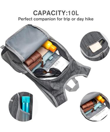 G4Free 10L Lightweight Hiking Backpack - Foldable Daypack for Travel and Outdoor Activities (Black) - Buy Online on GoSupps.com