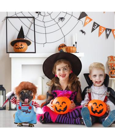 Funny Chucky Dog Costume - Adjustable Halloween Outfit for Pets | Role-Playing Doll Accessories - Buy Online on GoSupps.com
