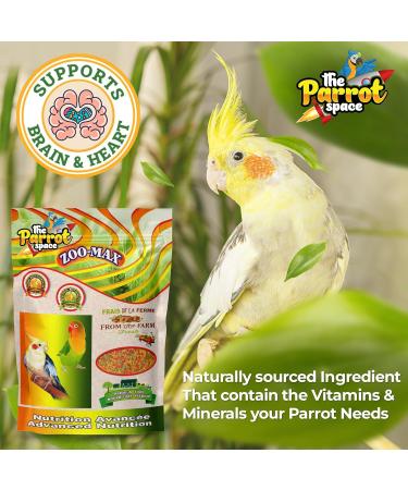 Zoo-MAX Conure Cockatiel Pellet Fresh from The Farm! - Buy Online on GoSupps.com