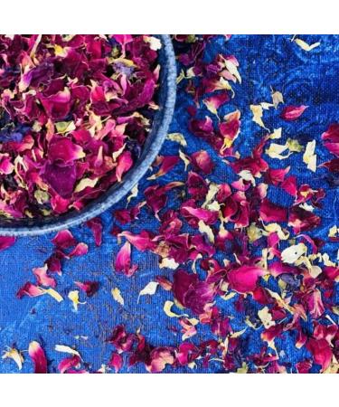 Edible 'Winter Berry' - 50g- Dried Flower Petal Mix - Red Rose White Daisy and Purple Mallow - Food Grade - Culinary - Cake - Bake - Decoration (413) - Buy Online on GoSupps.com