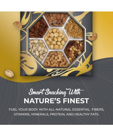 Assorted Nut Tray - Gourmet Nuts for Gift Baskets | Christmas, Birthday, Get Well Soon, Anniversary Gift | Holiday Snack Mix Food Box for Sympathy Gift Basket - Buy Online on GoSupps.com