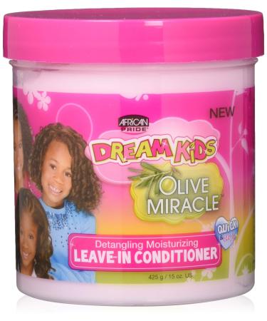 African Pride Dream Kids Olive Miracle Detangling Moisturizing Leave-In Conditioner - Contains Olive Oil  Moisturizes & Nourishes Coils & Hair Curls  15 Oz - Buy Online on GoSupps.com