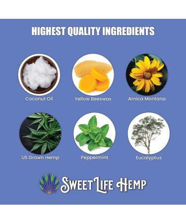 Sweet Life Hemp Salve Stick 3000mg | Organic Pain Relief Muscle Rub | International Shipping | Small Business - Buy Online on GoSupps.com