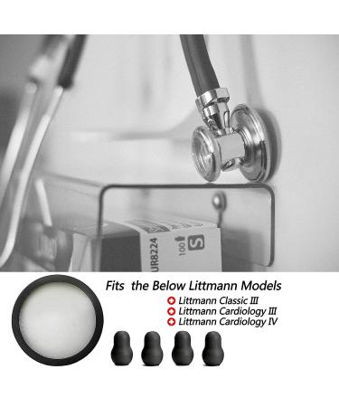 Replacement Accessories Kit for Classic 3, Cardiology 3 & 4 Stethoscope: Bell Cover, Diaphragm, Eartips - Littmann Stethoscope Parts - Buy Online on GoSupps.com