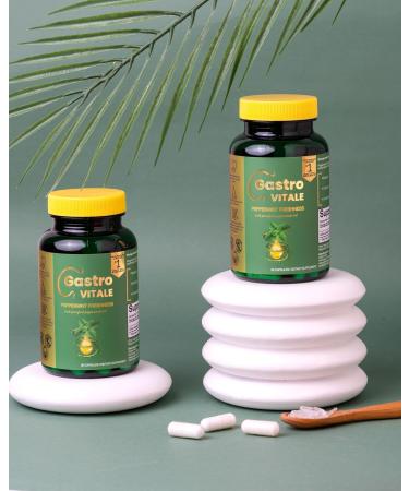Gastro-Vitale Peppermint Oil for Bloating Gas GLP-1 Digestive Support - Gut Health & Abdominal Comfort - Vegan Enteric-Coated Capsules - 60 Count - Gelatin-Free Halal Alpha-Gal Safe - Buy Online on GoSupps.com