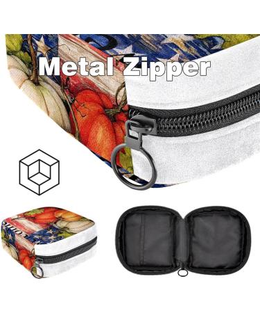 Sanitary Napkin Storage Bag Period Tampon Makeup Pad Pouch American Flag Color5232 - Buy Online on GoSupps.com