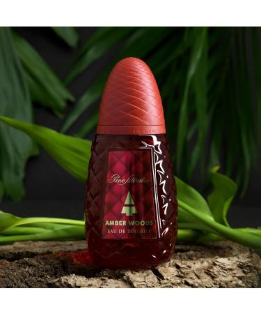 Pino Silvestre Amber Woods Perfume for Men - Aromatic Woody Spicy Scent - Blended with Lemon Lavender Patchouli and Sandalwood - for Bold Elegant Gentlemen - 4.2 oz EDT Spray - Buy Online on GoSupps.com