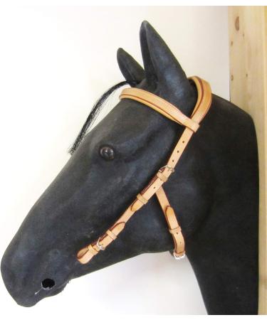 PS Horse Articles Anatomic Bridle Arrimar for Bitless Bridles & Snaffles - Natural Color Cob Size | International Shipping - Buy Online on GoSupps.com