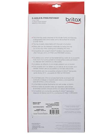 Britax Child Tray for B-Agile, B-Free & Pathway Strollers - Black | 1 Count - Buy Online on GoSupps.com