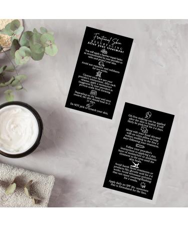 Fractional Skin Post-Treatment Cards - 50 Pack 5.1 x 8.9 cm Laser Therapy Accessories Black & White Design - Perfect for International Shipping - Buy Online on GoSupps.com