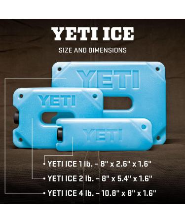 YETI ICE 2 lb Refreezable Reusable Cooler Ice Pack - Long-lasting and Durable - Buy Online on GoSupps.com