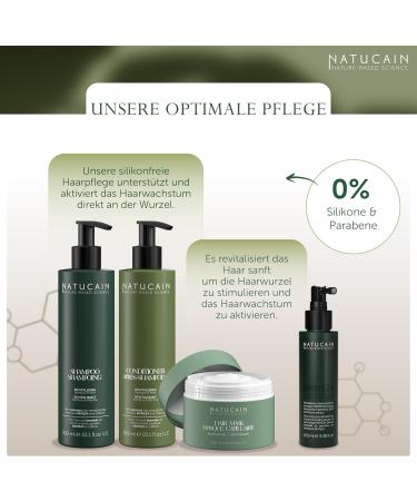 Natucain Revitalizing Hair Mask Masque capillaire pour cheveux ab m s R pare les dommages capillaires en profondeur Pour des cheveux plus longs et plus sains 200 ml - Buy Online on GoSupps.com