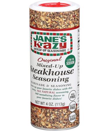 Jane's Krazy Seasonings Mixed-Up Steakhouse Seasoning - 4 oz Pack for Perfect Grilling - Buy Online on GoSupps.com