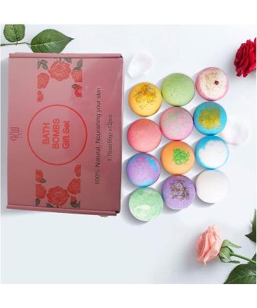 12-Piece Natural Organic Bath Bomb Gift Set with Rich Fizz - Perfect Birthday or Mother's Day Gift for Kids, Women, and Men - Buy Online on GoSupps.com