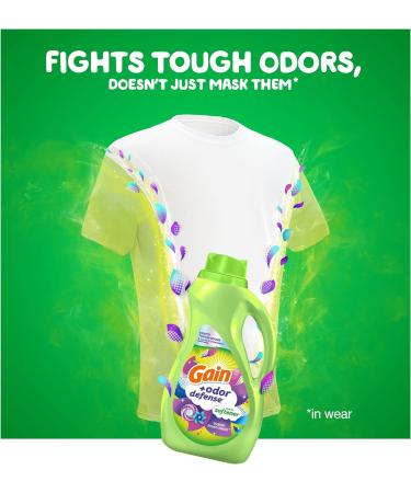 Gain Odor Defense Liquid Fabric Softener - Super Fresh Blast Scent 140 oz (190 Loads) - HE Compatible - International Shipping - Buy Online on GoSupps.com