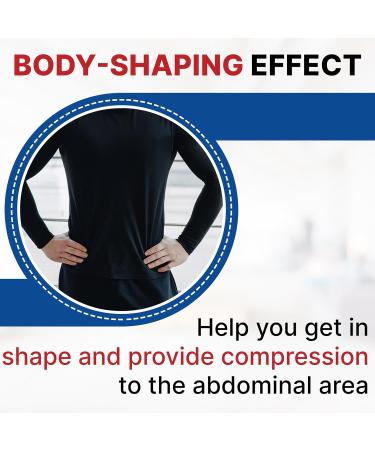 ITA-MED 8" Wide Breathable Abdominal Binder for Men | Post Surgery Tummy Tuck & Hernia Support | Body-Shaping Effect | Made in USA - White Large - Buy Online on GoSupps.com