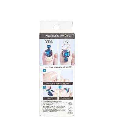 KISS imPRESS Press-On Pedicure Fake Toenails Kit - Square Bejeweled Pink & White Nails with Prep Pad, File, Stick - 24 Nails - Buy Online on GoSupps.com