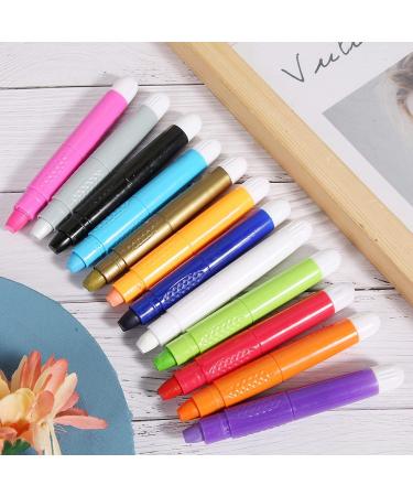 ZJchao 12-Piece Hair Chalk Pencil Set | Washable Temporary Hair Color for Cosplay DIY Parties & Birthday Make-Up - Buy Online on GoSupps.com