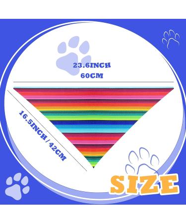 Dog Sombrero Hat & Bandana Set for Cinco De Mayo Fiesta - Multicolor Straw Mexican Hat and Pet Triangle Bib Costume - Buy Online on GoSupps.com
