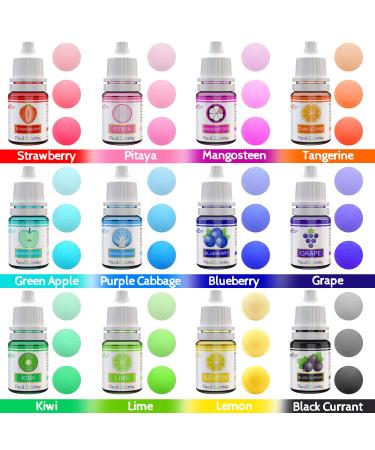 12 Color Vibrant Cake Food Coloring Set - Liquid Concentrated Icing Dye for Baking & Decorating - 0.25 fl. oz. Each (Pack of 12) - Buy Online on GoSupps.com