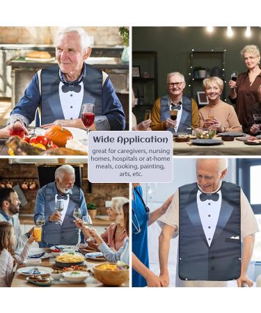 Vokmon Waterproof Adult Bib with Crumb Catcher - Funny Novelty Elderly Bib for Men and Women - Buy Online on GoSupps.com