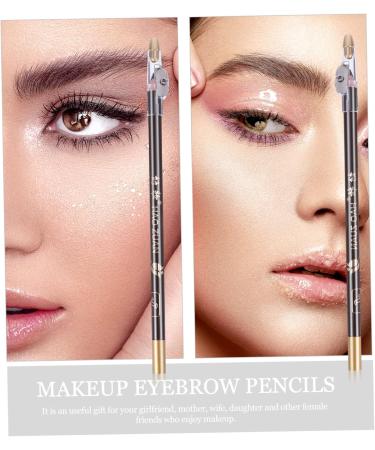 CANIGHT 8pcs Wooden Eyebrow Cosmetics Sharpener Eyebrow Pencil 2 in 1 Eyebrow Pencil 1 count (Pack of 1) Coffee - Buy Online on GoSupps.com