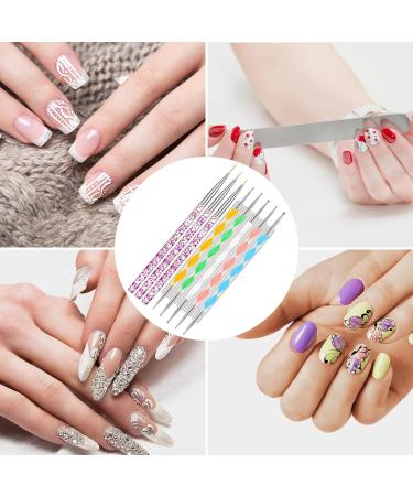 FANTESI 8-Piece Nail Art Brush Set - Dotting Tools & Acrylic Brushes for Manicure Salon & Home Use - Buy Online on GoSupps.com