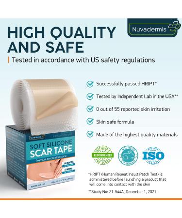 Scar Tape & Hibiscus Honey Cream - Silicone Scar Sheets & Strips for Post Surgery - Skin Tightening Patch Bandage - Neck, Face & Body Lifting Moisturizer - Buy Online on GoSupps.com