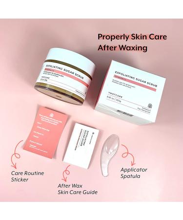 YNOTCARE Exfoliating Sugar Scrub for Bikini Intimate Area - Sensitive Skin, Prevent Ingrown Hair and Razor Bumps, Strawberry 8.81oz - Buy Online on GoSupps.com