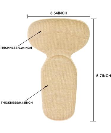 Comfowner Heel Cushion Pads - Soft Inserts to Prevent Blisters and Heel Pains - Buy Online on GoSupps.com