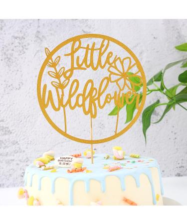 Boho Little Wildflower Cake Topper - Flower Baby Shower Decorations Gender Reveal Decorations Floral Theme Birthday Party Supplies Litter Wildflower Cake Topper - Buy Online on GoSupps.com