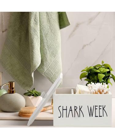 Rustic Wooden Tampon Holder for Bathroom | Farmhouse Pad Storage Container & Organizer | Stylish Bathroom Accessories - Buy Online on GoSupps.com