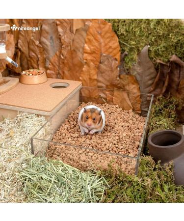 Nitangel Natural Coconut Hamster Litter | Eco-Friendly Pet Litter for Dwarf Hamsters Gerbils Mice & Small Animals - OAK Granula 8-10mm - Buy Online on GoSupps.com