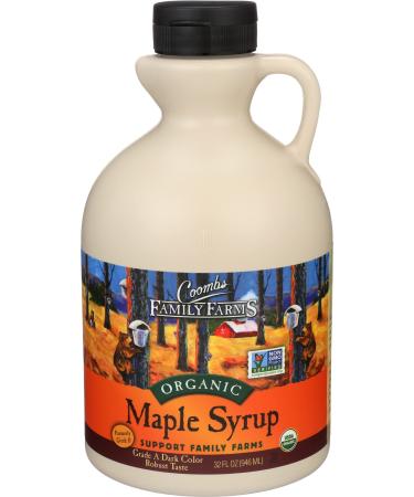 Coombs Family Farms Maple Syrup, Organic, Grade A, Dark Color, Robust Taste, 32 Fl Oz 32 Fl Oz (Pack of 1)