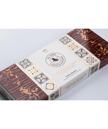  El Toro El Toro - Polvor n Nougat Bar El Toro - Praline chocolate coating - 240 grams - Galician pastry and sweets - Handmade products - Christmas sweets - traditional recipe - Buy Online on GoSupps.com