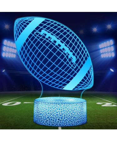 American Football 3D Illusion Night Lamp for Boys | 16 Colors Change with Remote | Sports Fan Bedroom Decor | Great Christmas Birthday Gift - Buy Online on GoSupps.com