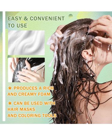 Bubble Plant Black Hair Dye - Botanical Shampoo for Gray Coverage | 10 Hair Masks & 4 Dyeing Tools Included - Shop Internationally - Buy Online on GoSupps.com