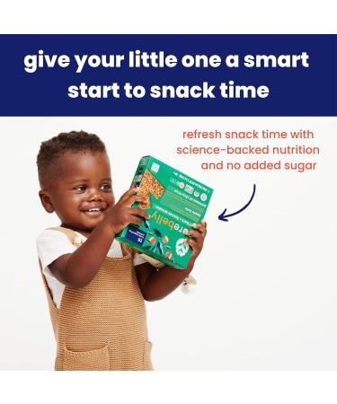 Cerebelly Organic Carrot Date Smart Bar Toddler Snack Bars 30-Pack Carton | 16 Nutrients Non-GMO No Added Sugar Clean Label Project | Barres sens es carotte et datte emballage de 30 - Buy Online on GoSupps.com