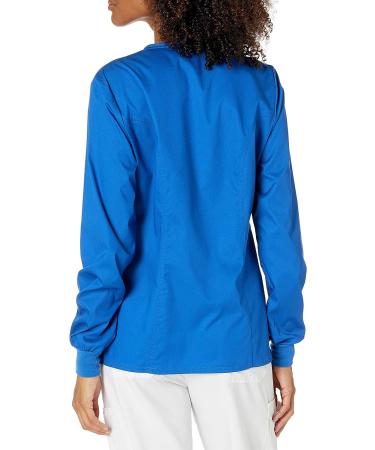 Cherokee Luxe Women's Warm Up Scrubs Jacket Snap Front 1330 - XX-Large Royal - Buy Online on GoSupps.com