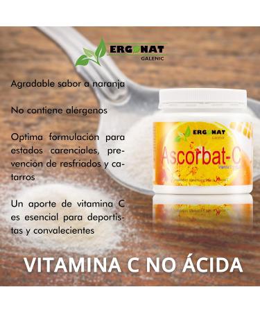  Ergonat Ascorbat-C - 200 g - Buy Online on GoSupps.com