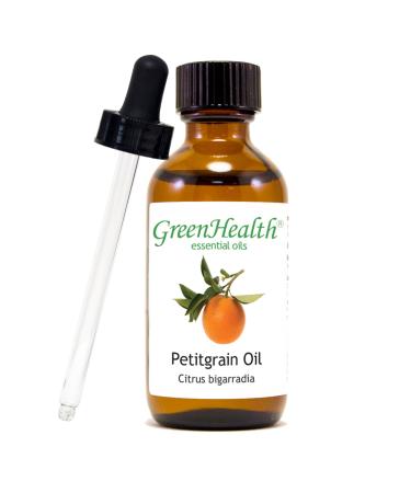 Petitgrain 2 fl oz (59 ml) Glass Bottle w/Glass Dropper 100% Pure Essential Oil GreenHealth