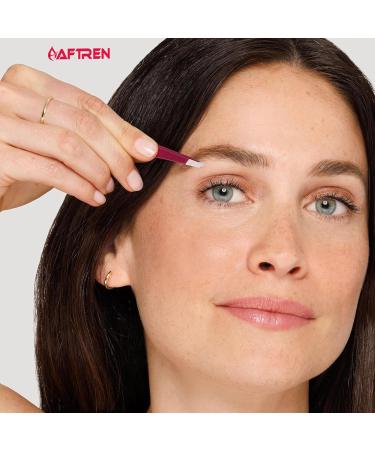 Wide Grip Slant Tweezers - German Stainless Steel - Hand-Filed Slanted Tips for Ultra-Precision - Tweezers for Eyebrows and Nose/Ear/Facial Hair - Professional Grade (Mehroon) - Buy Online on GoSupps.com