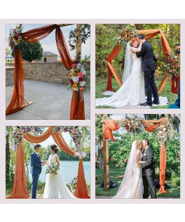 Terracotta Wedding Arch Draping Fabric Panels - 19ft x 28in - Bridal Party Decoration - Buy Online on GoSupps.com