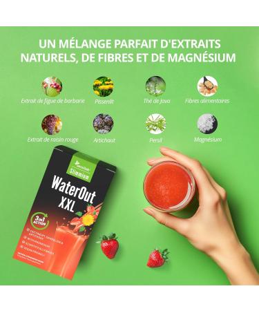 Draineur WaterOut XXL - Magnesium parsley nettle dandelion artichoke - Detox - Draining and diuretic drink - 30 sachets - Buy Online on GoSupps.com